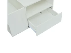 Mesa de centro brilhante 100x50x40 cm - con 1 gaveta e compartimentos de armazenamento - con iluminação LED - Painéis de partículas -^ModernLuxe Hot