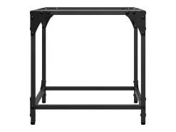 Hot Mesa de centro c/ topo em vidro 40x40x40 cm aço PT234655 Mesa De Centro