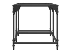 Hot Mesa de centro c/ topo em vidro 78,5x40x40 cm aço PT922321 Mesa De Centro