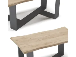 Vicco Mesa De Centro*Mesa de centro carvalho goldkraft 90x50x42.3 arne Natural escuro