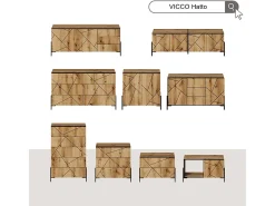 Vicco Mesa De Centro*Mesa de centro carvalho 90x39.7x50 hatto Natural claro