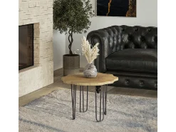 Vicco Mesa De Centro*Mesa de centro carvalho 60x60x2.5 ringo Natural claro