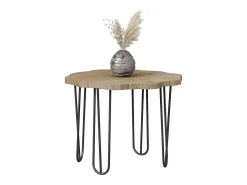 Vicco Mesa De Centro*Mesa de centro carvalho 60x60x2.5 ringo Natural claro