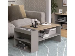 Vicco Mesa De Centro*Mesa de centro cinzento-bege 100x55x42 wido Taupe