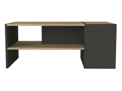 Mesa de centro com espaço de armazenamento - Antracite e natural - VELKAN^Vente-unique Sale