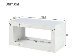 Clearance Mesa de centro com LED - aglomerado - Mesa De Centro