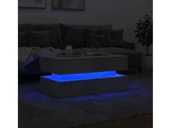 vidaxl Mesa De Centro*Mesa de centro com luzes LED 90x50x40 cm cimento Cinzento