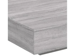 vidaxl Mesa De Centro*Mesa de centro com luzes LED 100x100x31 cm sonoma Cinzento