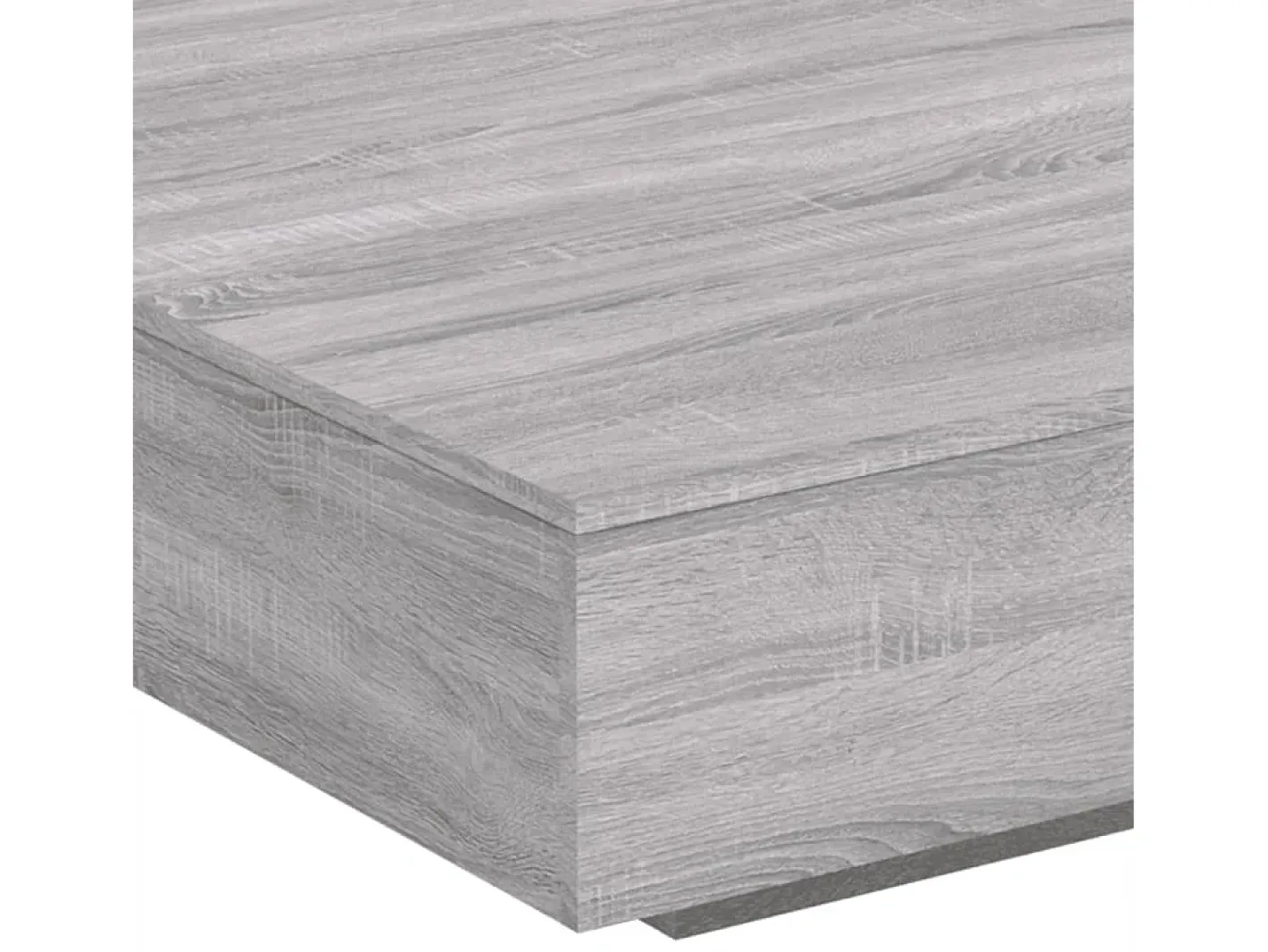 vidaxl Mesa De Centro*Mesa de centro com luzes LED 100x100x31 cm sonoma Cinzento