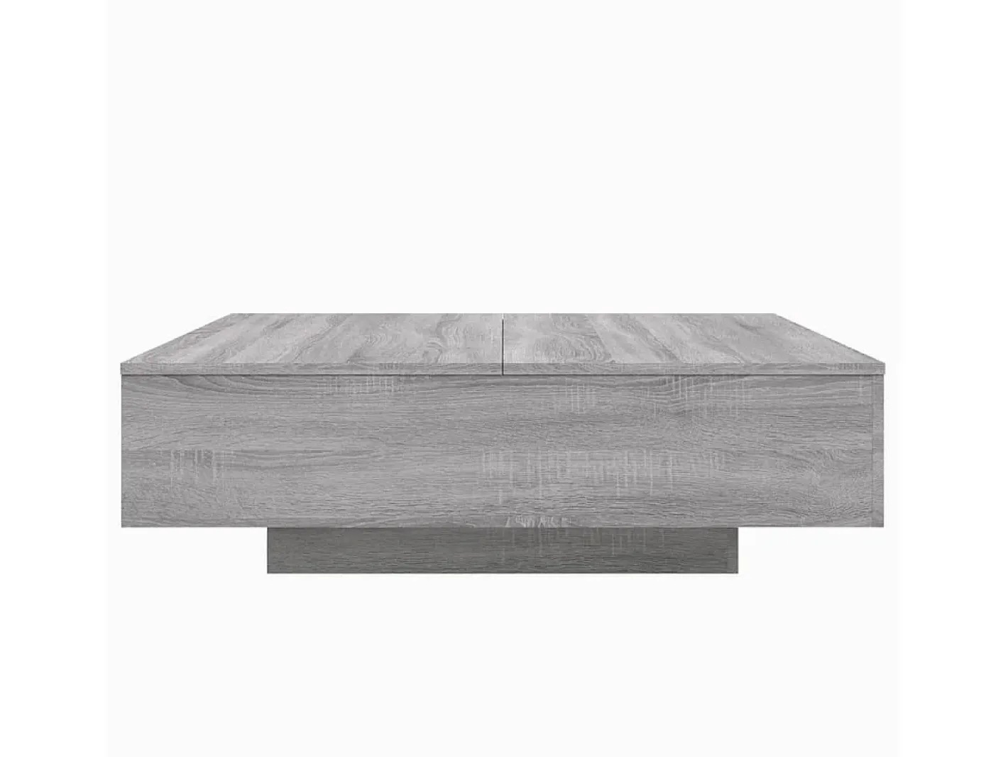 vidaxl Mesa De Centro*Mesa de centro com luzes LED 100x100x31 cm sonoma Cinzento
