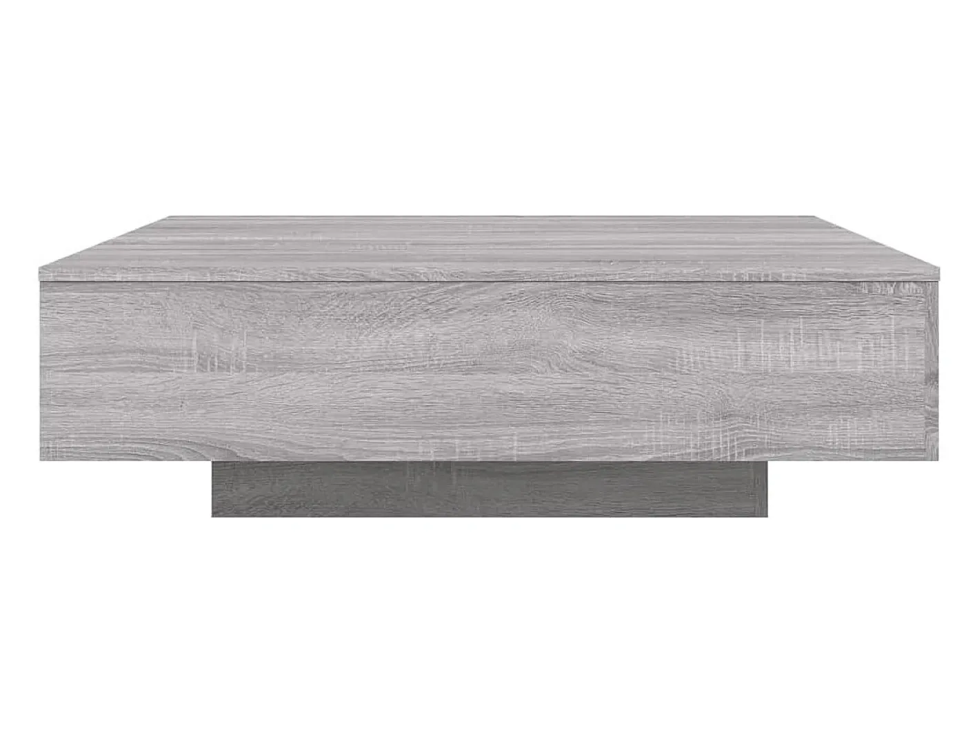 vidaxl Mesa De Centro*Mesa de centro com luzes LED 100x100x31 cm sonoma Cinzento