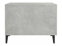 vidaxl Mesa De Centro*Mesa de centro com pernas de metal 50x50x40 cm -cimento Cinzento