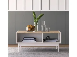 Mesa de centro Connie caxemira e madeira 40cm*Petits-Meubles Sale