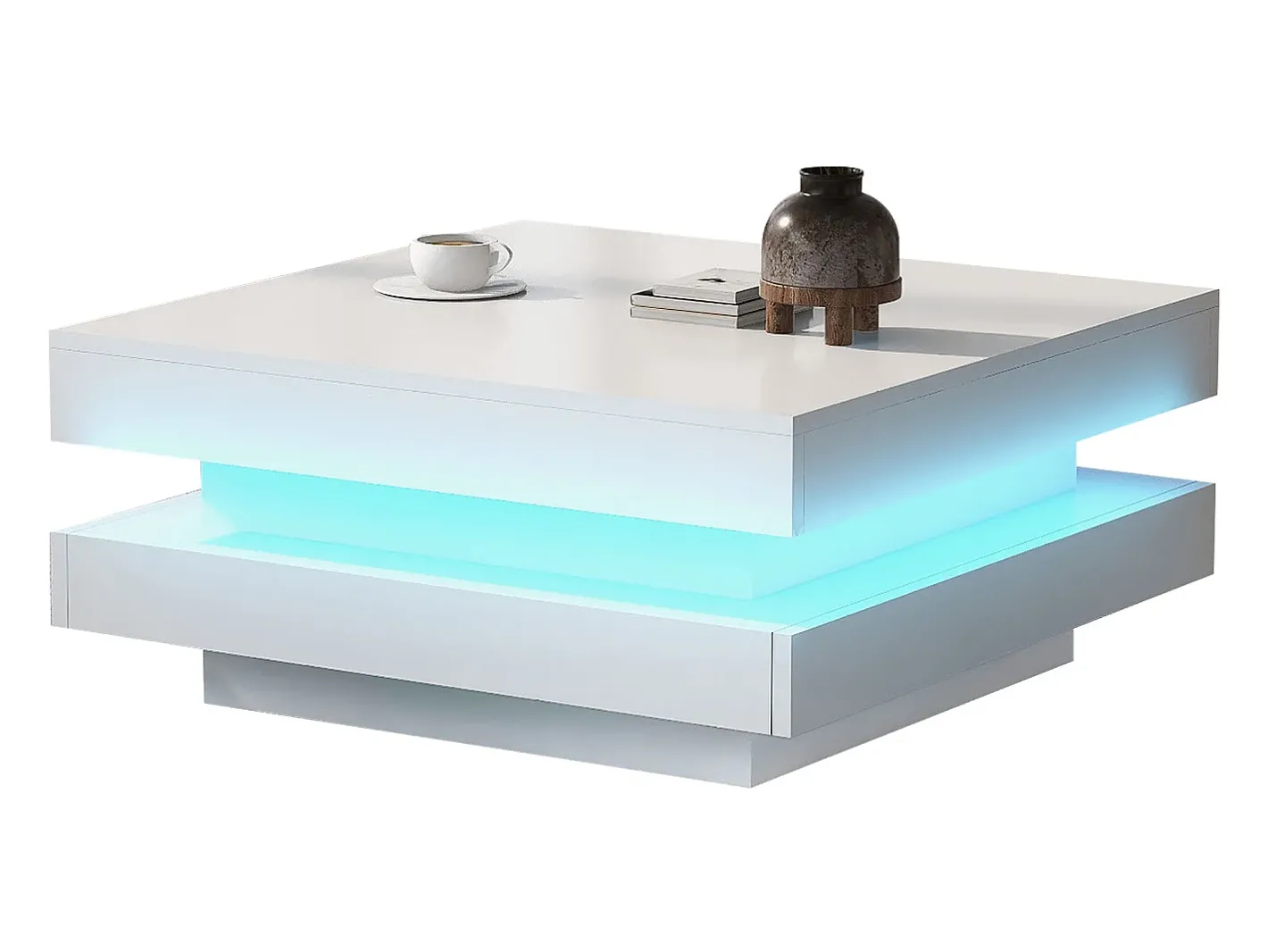 Online Mesa de centro contemporânea com LED em 16 cores - formato quadrado - Mesa De Centro