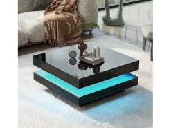 Mesa de centro contemporânea com LED em 16 cores - formato quadrado -*ModernLuxe Best