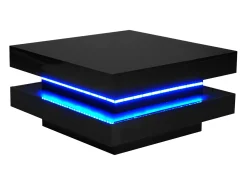 Mesa de centro contemporânea com LED em 16 cores - formato quadrado -*ModernLuxe Best