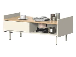 Vicco Mesa De Centro*Mesa de centro 100x50x40 velina Creme