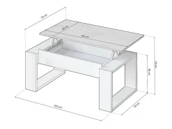 Mesa de centro elevable Neo*duehome Discount