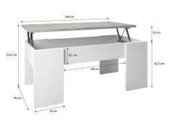 Discount Mesa de centro elevatória Vita Mesa De Centro