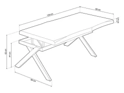 Mesa de centro elevatória Xena Fit*ADEC Outlet