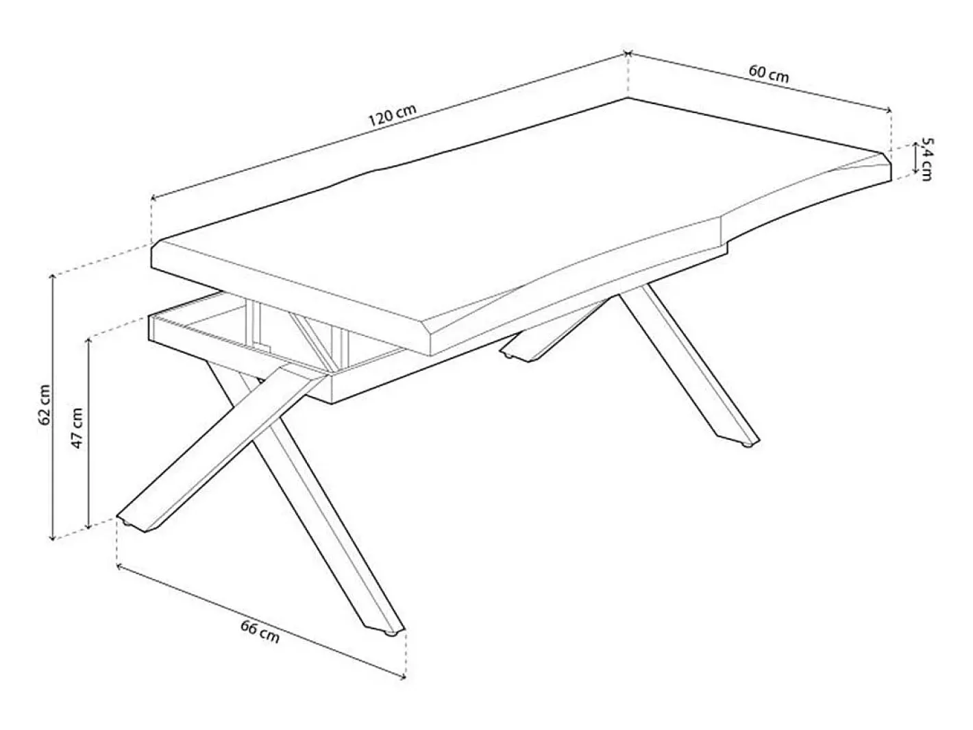 Mesa de centro elevatória Xena Fit*ADEC Outlet