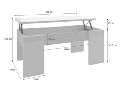 Mesa de centro elevatória Vita^duehome Online
