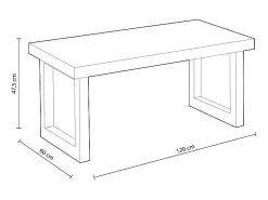 Mesa de centro elevatória Loft^duehome Hot