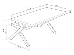 Mesa de centro elevatória Xena Fit Mesa De Centro