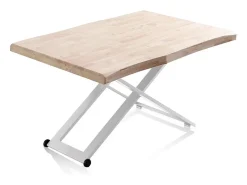duehome Mesa De Centro*Mesa de centro elevatória Lada Fit Natural claro / Branco