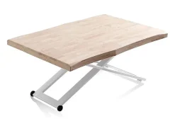 duehome Mesa De Centro*Mesa de centro elevatória Lada Fit Natural claro / Branco