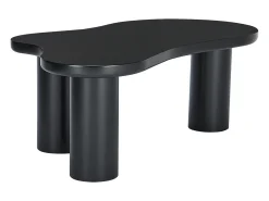 Mesa de centro em MDF e PVC - tampo irregular em forma de nuvem - Mesa De Centro