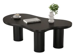 Mesa de centro em MDF e PVC - tampo irregular em forma de nuvem - Mesa De Centro