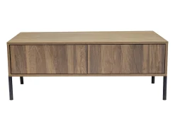 Mesa de centro estilo vintage 105x55x41 cm - com 2 gavetas - Estrutura de madeira - MDF - Natural*ModernLuxe Best