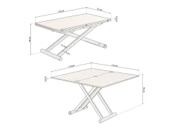 Discount Mesa de centro extensível Katia Mesa De Centro