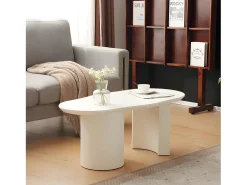 Mesa de centro L 100cm - com tampo curvo irregular e elegante -^ModernLuxe Hot