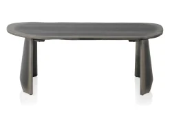 Mesa De Centro*Mesa de centro lacada metálica Prateado