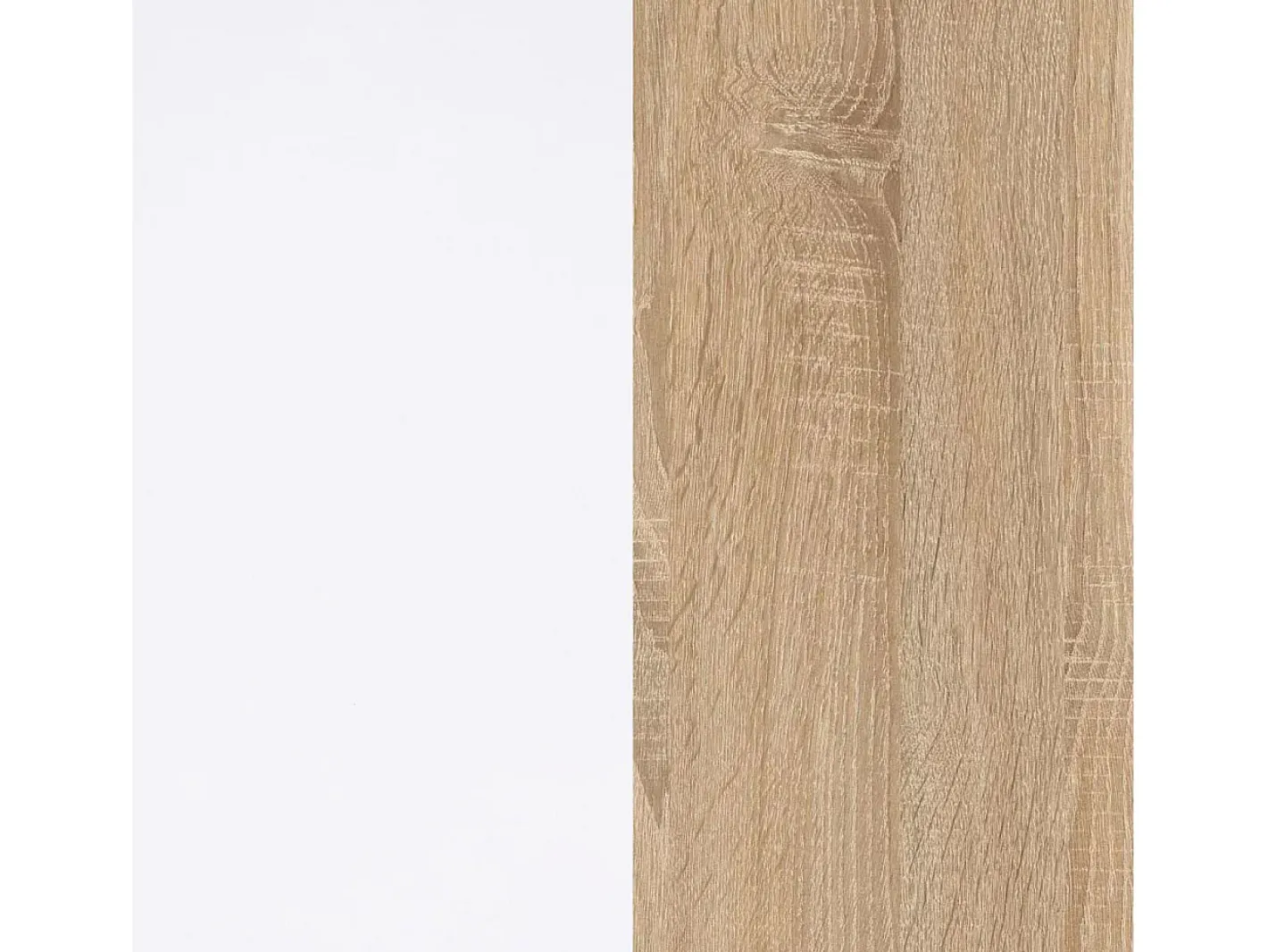duehome Mesa De Centro*Mesa de centro Lea Blanco Artik (Blanco Mate) - Roble Canadian Natural claro