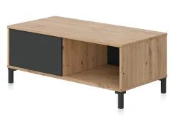 Best Mesa de centro Lea Gris Antracita - Roble Nodi Mesa De Centro