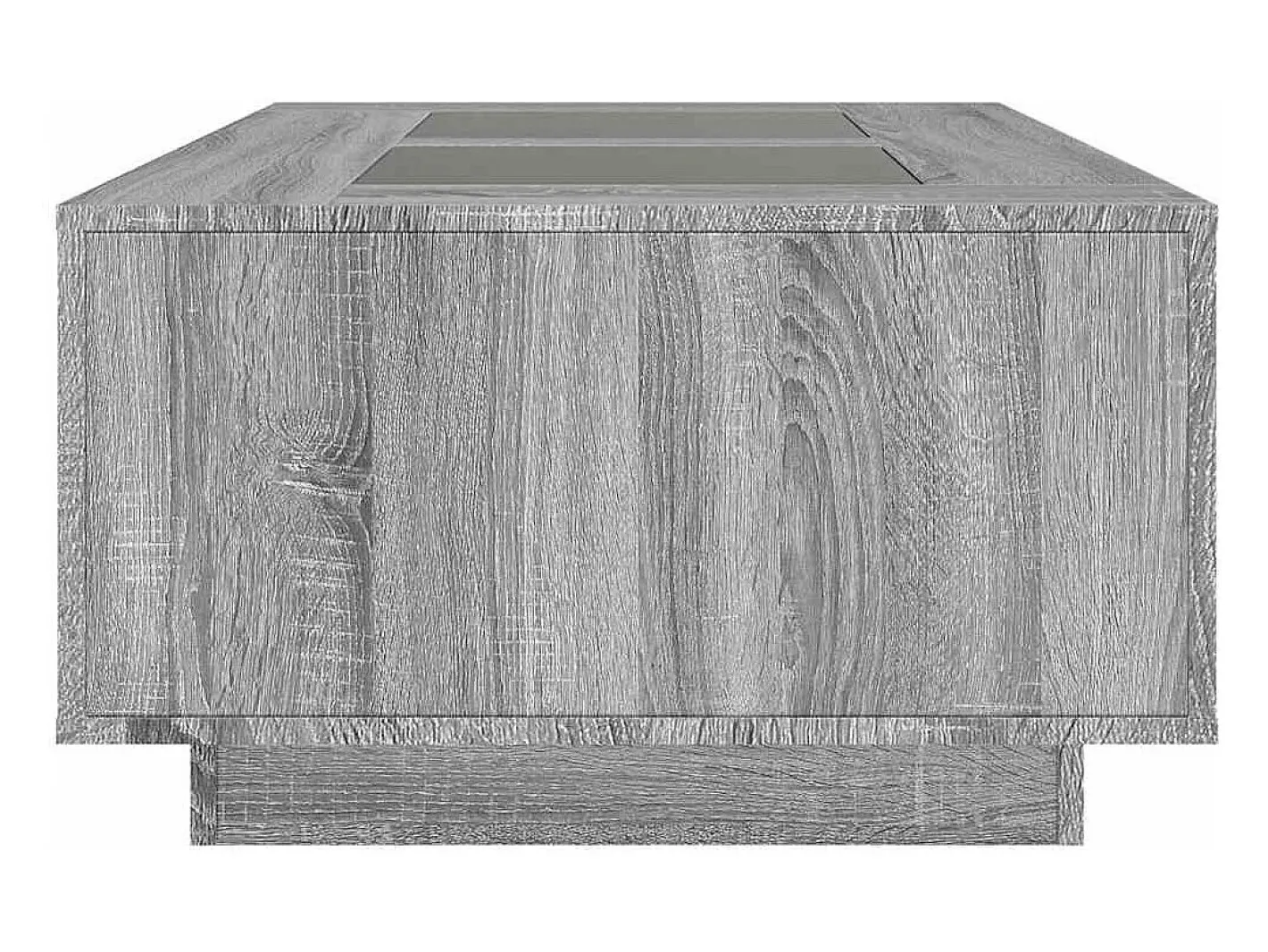 vidaxl Mesa De Centro*Mesa de centro luzes LED Infinity 116x69x40 cm sonoma Cinzento
