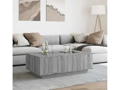 vidaxl Mesa De Centro*Mesa de centro luzes LED Infinity 116x69x40 cm sonoma Cinzento