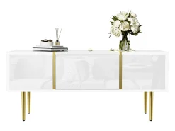 Mesa de centro moderna - 2 gavetas - MDF -^ModernLuxe