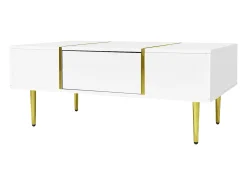 Mesa de centro moderna - 2 gavetas - MDF -^ModernLuxe