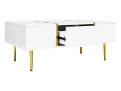 Mesa de centro moderna - 2 gavetas - MDF -^ModernLuxe