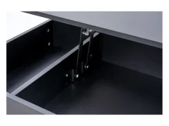 Mesa de centro moderna 100x50x42 cm - com iluminação LED - compartimento oculto - elevador hidráulico -*ModernLuxe Hot