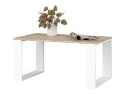 Akord Mesa De Centro*Mesa de Centro NOX Carvalho Sonoma / Branco Natural claro / Branco