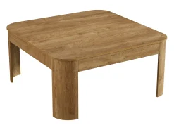 New Mesa de Centro Quadrada, Mesa Simples de 100cm para Sala de Estar Mesa De Centro