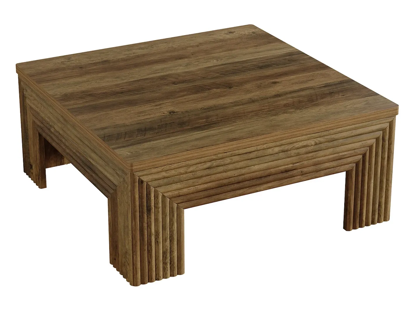 Mesa de Centro Quadrada para Sala de Estar, Mesa Central Grande de 100cm*Tribesigns Sale