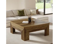 Mesa de Centro Quadrada para Sala de Estar, Mesa Central Grande de 100cm*Tribesigns Sale