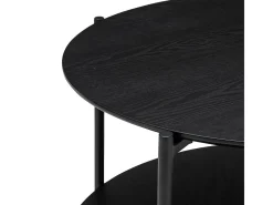 Atmosphera Mesa De Centro*Mesa de Centro Redonda Kemi Preta 52x63 cm Preto