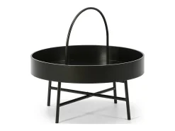Mesa de Centro Redonda Manila, Tampo de MDF , Estrutura metálica*VS Venta-stock Hot